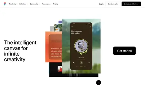Homepage of figma.com, captured whole