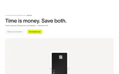 Homepage of ramp.com, captured whole