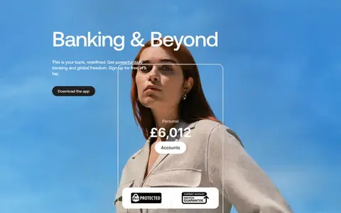 Homepage of revolut.com, captured whole